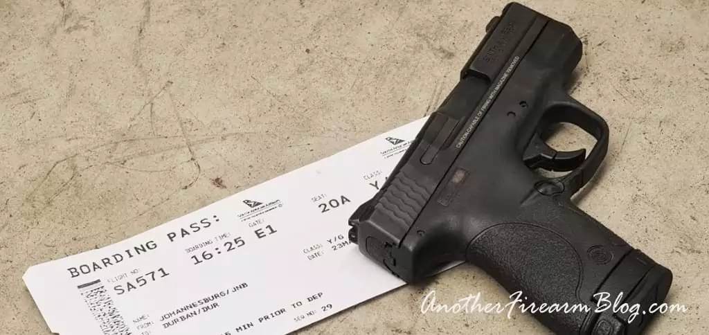 Flying with a handgun within South Africa